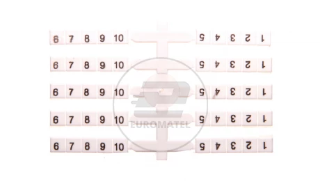 Oznacznik elastyczny do złączek szynowych EO3 /1-10/ 20x10szt. 03901752