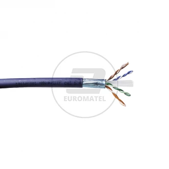 Kabel Emiter Net FTP (F/UTP) kat 6 450 MHz, drut 4 x2 x 23AWG, LSZH-FR, K/EMITERNET-FTP6LS0H. /500m/
