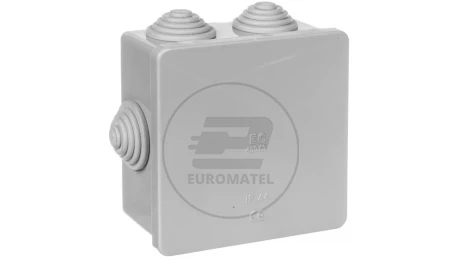 Puszka natynkowa z pokrywą i śrubami seria 400 IP44 80x80x40 EC400C3