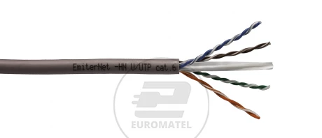 Kabel Emiter Net UTP (U/UTP) kat. 6 450 MHz, drut 4 x 2 x 23 AWG LS0H B2ca K/EMITERNET-UTP6LS0HB2CA /305m/