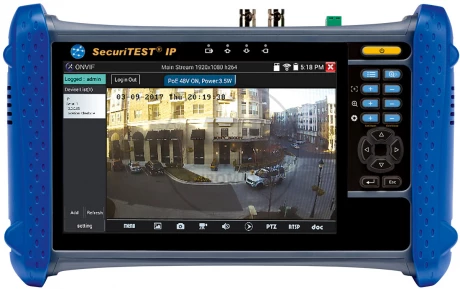 Tester telewizji przemysłowej CCTV SecuriTEST IP