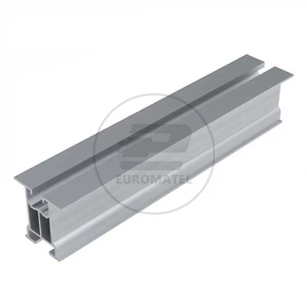Profil aluminiowy bez ścianek bocznych z kanałem na śrubę teową i wpust, dł. 4220mm