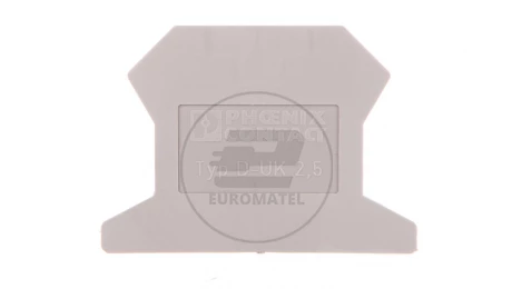 Ścianka końcowa 1,5x42,5x30,7mm szara D-UK 2,5 3001022 /50szt./
