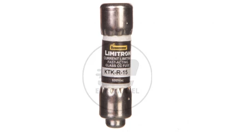 Wkładka bezpiecznikowa cylindryczna 10x38mm 15A 600V AC, Limitron, Klasa CC KTK-R-15