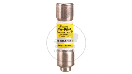 Wkładka bezpiecznikowa cylindryczna 10x38mm 1,5A 600V AC/300V DC, zwłoczna, klasa CC LP-CC-1-1-2