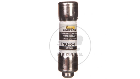 Wkładka bezpiecznikowa cylindryczna 10x38mm 4A 600V AC, klasa CC, zwłoczna FNQ-R-4