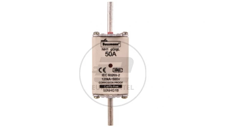 Wkładka NH1 50A 500V gL/gG podwójny wskaźnik 50NHG1B