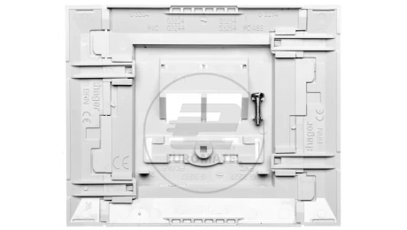 Plytka frontowa 2xRJ45 80mm bezhalogenowa szara G32347035