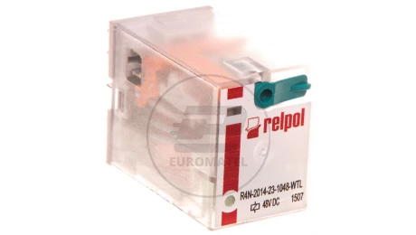 Przekaźnik przemysłowy 4P 48V DC AgNi R4N-2014-23-1048-WTL