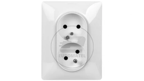 VALENA LIFE Gniazdo podwójne z/u 16A 2P+Z białe 753187