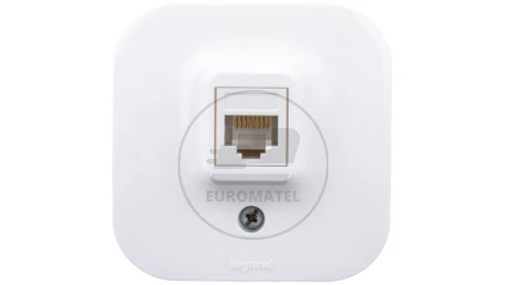 FORIX Gniazdo komputerowe pojedyncze RJ45 kat.5e UTP białe 782424