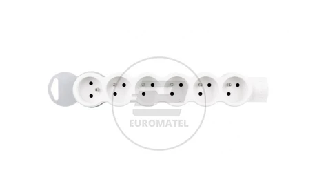 HELMO Gniazdo przenośne do HELMO Przedłużacza /standard/ 6x2P+Z 16A 50063