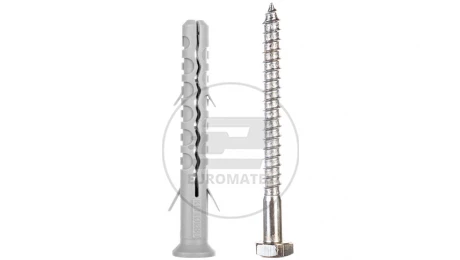 Kołek fi 10x80mm z długą płaszczyzną podziału z wkrętem sześciokątnym KD-10080 /50szt./
