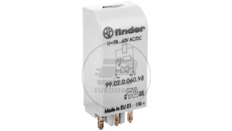 Moduł EMC, LED zielony+warystor 28-60V AC/DC 99.02.0.060.98
