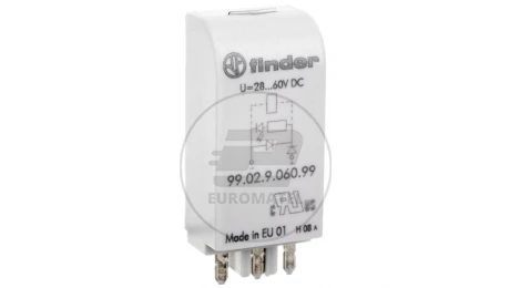 Moduł EMC, LED zielony + dioda 28-60V DC, polaryzacja A1+ 99.02.9.060.99