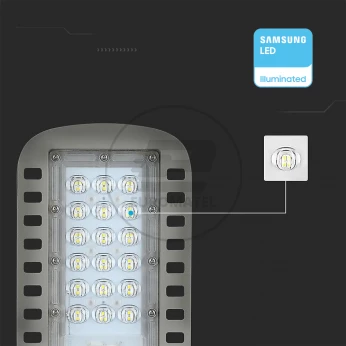 Oprawa Uliczna LED 30W 4050lm 4000K Diody SAMSUNG IP65 Szara 5 Lat Gwarancji 21956