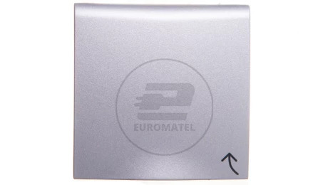 B.Kwadrat/B.7 Płytka czołowa gniazda z/u z pokrywą z przesłonami styków aluminium 3965838994