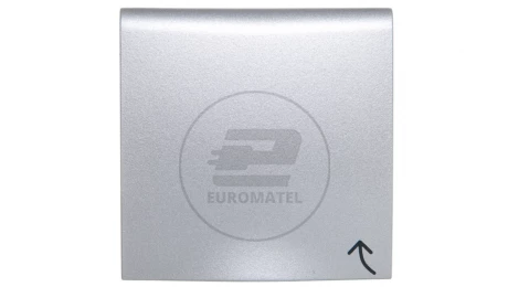 B.Kwadrat/B.7 Płytka czołowa gniazda z/u z pokrywą aluminium 3965898994
