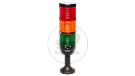 Kolumna sygnalizacyjna kompletna 70mm, 3 człony 24V DC czerwony-żółty-zielony TK-IK73L024XM01