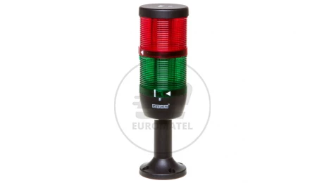 Kolumna sygnalizacyjna kompletna 70mm, 2 człony 24V DC czerwony-zielony TK-IK72L024XM01