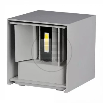 Oprawa elewacyjna LED 5W 700lm 4000K IP65 Kwadrat Szary 217089