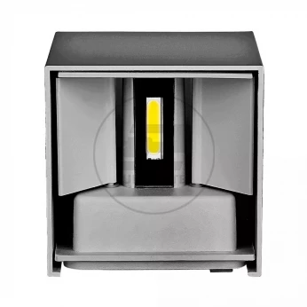 Oprawa elewacyjna LED 5W 700lm 4000K IP65 Kwadrat Szary 217089