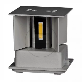 Oprawa elewacyjna LED 5W 700lm 4000K IP65 Kwadrat Szary 217089