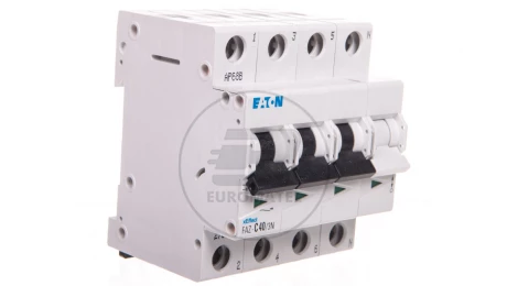 Wyłącznik nadprądowy 3P+N C 40A 15kA FAZ C40/3N 278979