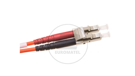 Patch cord światłowodowy LC/LC duplex MM 50/125 OM2 2m LS0H pomarańczowy DK-2533-02