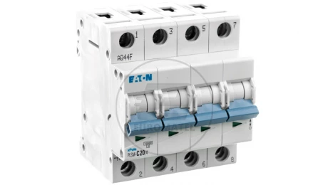 Wyłącznik nadprądowy 4P C 20A 10kA AC PLSM-C20/4-MW 242613