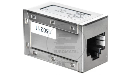 Adapter (przelotka) p/panel RJ45/RJ45 kat.6 ekranowany AT-AG 8/8 C6S