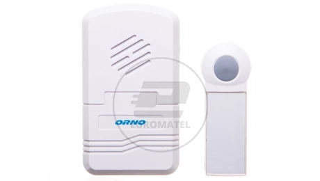 Dzwonek bezprzewodowy DISCO DC, bateryjny z learning system, biały OR-DB-KH-122