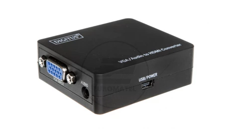 Konwerter sygnału VGA do HDMI, z audio /1x miniJack/ DS-40131