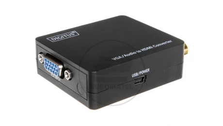 Konwerter sygnału VGA do HDMI, z audio (2xRCA) DS-40130-1