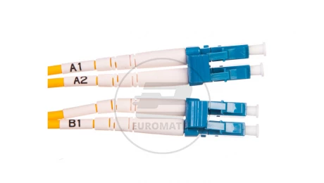 Patch cord światłowodowy LC/LC duplex SM 9/125 OS2 2m LS0H żółty DK-2933-02