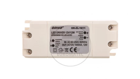 Zasilacz LED 12V DC 12W 1A IP20 OR-ZL-1611