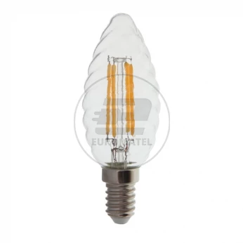 Żarówka LED V-TAC 4W Filament E14 Twist Świeczka Ściemnialna VT-1985D 3000K 400lm