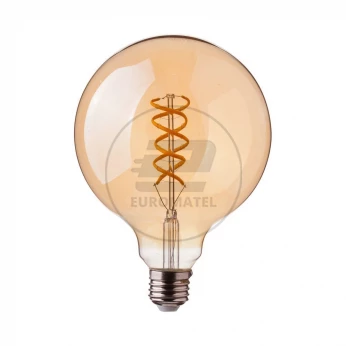 Żarówka LED V-TAC 5W Filament E27 Kula G95 Złota VT-2075 2200K 300lm