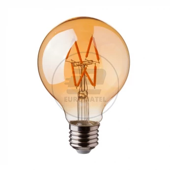 Żarówka LED V-TAC 4W Filament E27 G80 Bursztyn VT-2004 2200K 400lm