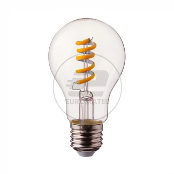 Żarówka LED V-TAC 4W E27 A60 Spiral Filament Przezroczysty VT-2164 2700K 400lm
