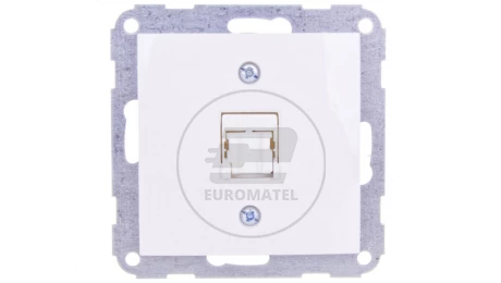 Fiorena Gniazdo komputerowe pojedyncze RJ45 kat.5e białe 22015702