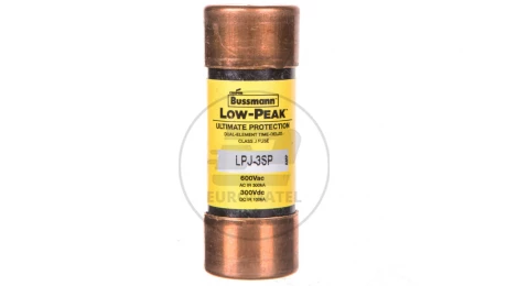 Wkładka bezpiecznikowa LOW-PEAK 21x57mm 3A CLASS J 600V zwłoczna LPJ-3SP