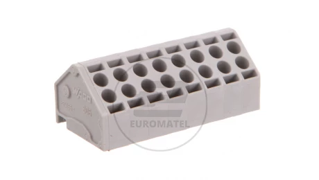 Listwa nasadzana do płytek drukowanych 8-biegunowa szara raster 5mm 806-108 /100szt./