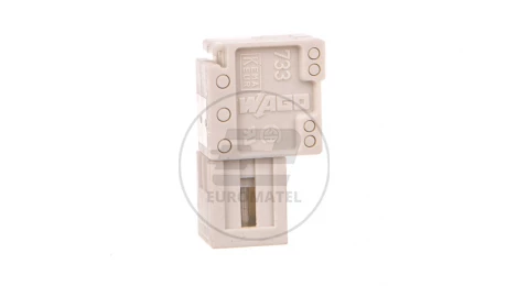 Wtyk MCS-MICRO 2-biegunowy jasnoszary raster 2,5mm 733-202 /200szt./