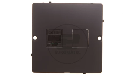 Simon Basic Gniazdo komputerowe RJ45 pojedyncze kategoria 5e (moduł) grafit matowy BMF51.02/28