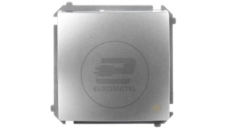 Simon Basic Łącznik krzyżowy 10AX 250V srebrny mat BMW7.01/43