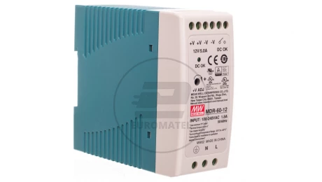 Zasilacz impulsowy 85-264V AC/ 5A 12V DC 60W MDR-60-12