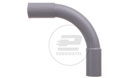 Złączka kątowa dwukielichowa PVC fi18mm ZKL 18 szara 10158 /100 szt./