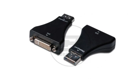 Adapter DisplayPort 1.1a Typ DP/DVI-I(24+5), M/Ż czarny AK-340603-000-S