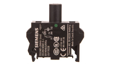 Oprawka z LED zielona 24V AC/DC montaż w obudowie SIRIUS ACT 3SU1401-2BB40-3AA0